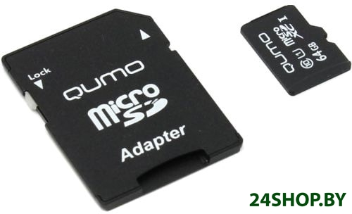 Карта памяти QUMO MicroSDXC 64GB UHS-I (U3) Карта памяти QUMO MicroSDXC 64GB UHS-I (U3)