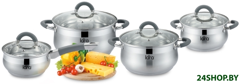 Набор кастрюль LARA LR02-93 Bell Набор кастрюль LARA LR02-93 Bell