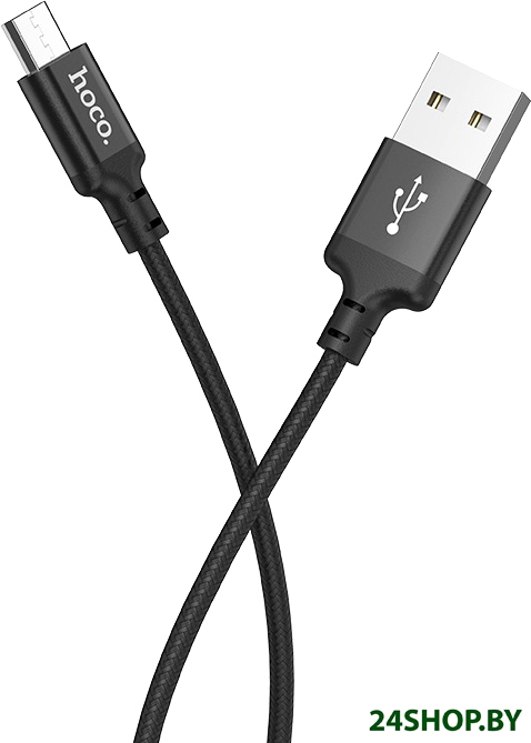 Кабель Hoco X14 Times speed USB Type-A - MicroUSB (2 м, черный) Кабель Hoco X14 Times speed USB Type-A - MicroUSB (2 м, черный)