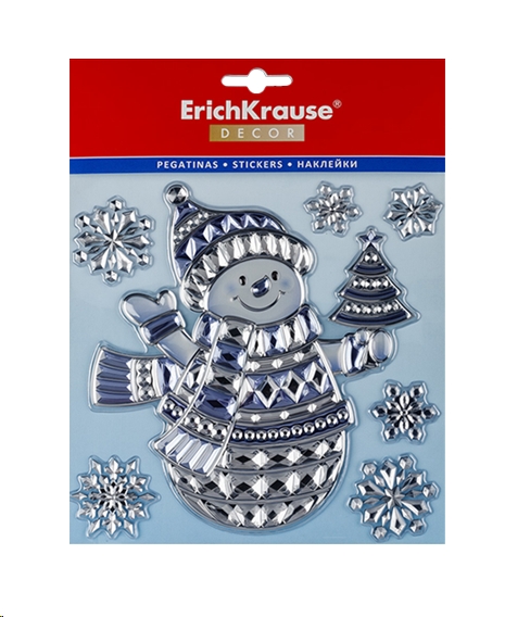 Набор наклеек Erich Krause Decor Снеговик Кристалл (50888) Набор наклеек Erich Krause Decor Снеговик Кристалл (50888)