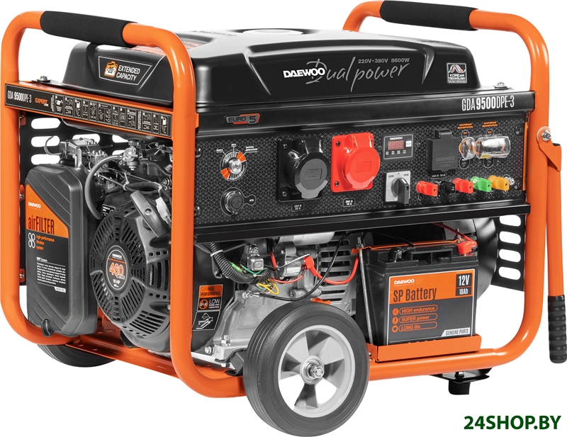 Бензиновый генератор Daewoo Power GDA 9500DPE-3 Бензиновый генератор Daewoo Power GDA 9500DPE-3