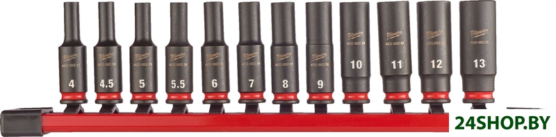Набор головок слесарных Milwaukee Shockwave 4932480453 (12 шт) Набор головок слесарных Milwaukee Shockwave 4932480453 (12 шт)
