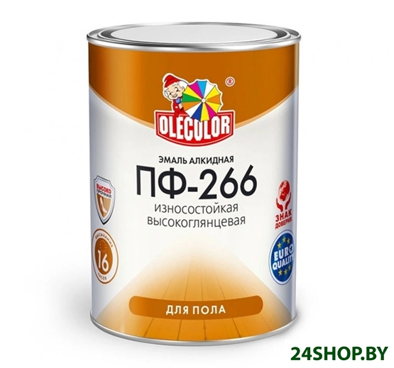Эмаль Olecolor ПФ-266 2.7 кг (золотистый) Эмаль Olecolor ПФ-266 2.7 кг (золотистый)
