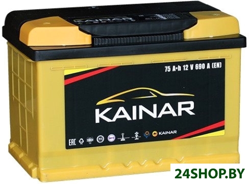 Автомобильный аккумулятор Kainar R низкий (75 А·ч) Автомобильный аккумулятор Kainar R низкий (75 А·ч)