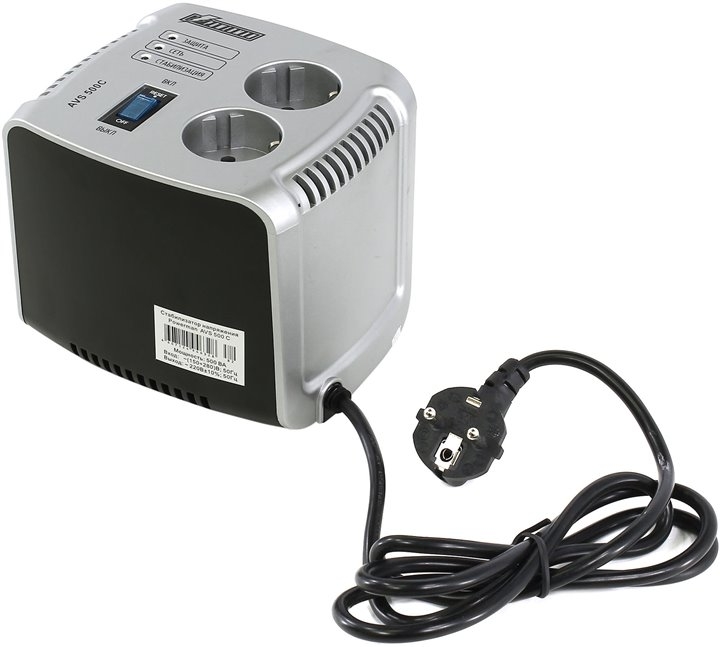 Стабилизатор напряжения POWERMAN AVS 500C (уценка арт. 318592) Стабилизатор напряжения POWERMAN AVS 500C (уценка арт. 318592)