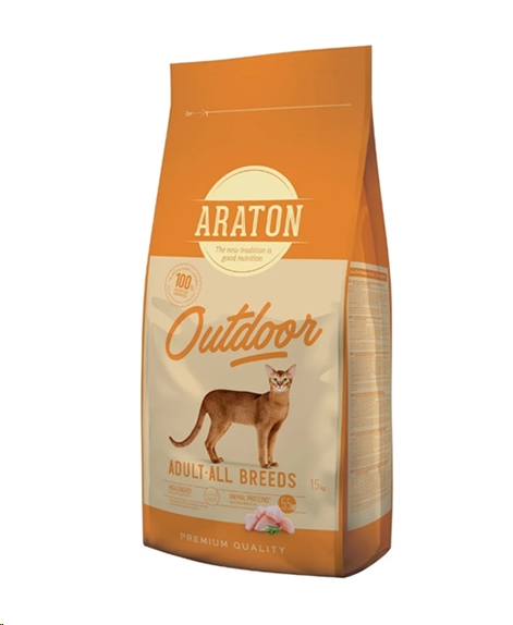Сухой корм для кошек Araton Adult All Breeds Outdoor 15 кг Сухой корм для кошек Araton Adult All Breeds Outdoor 15 кг