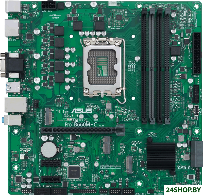 Материнская плата ASUS Pro B660M-C-CSM Материнская плата ASUS Pro B660M-C-CSM