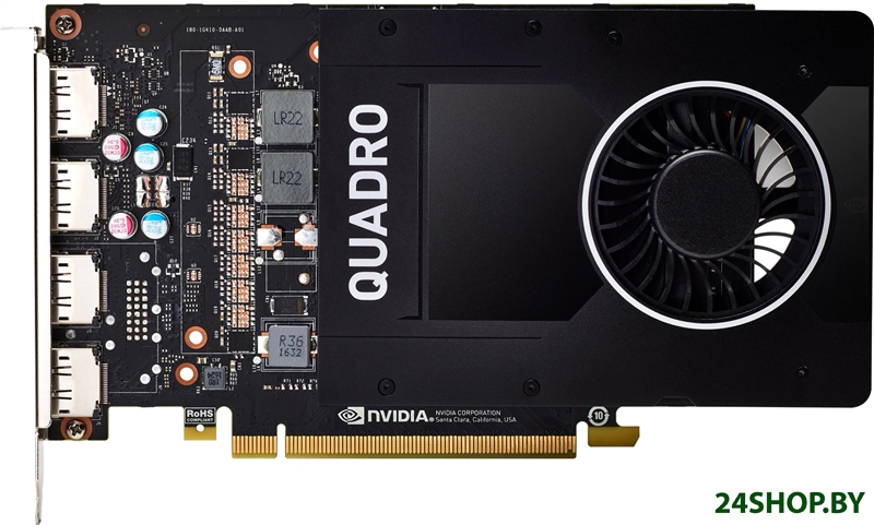 Видеокарта PNY Nvidia Quadro P2200 5GB GDDR5X VCQP2200-SB Видеокарта PNY Nvidia Quadro P2200 5GB GDDR5X VCQP2200-SB