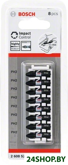 Набор бит Bosch 2608522324 (8 предметов) Набор бит Bosch 2608522324 (8 предметов)