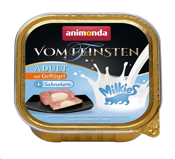 Консервированный корм для кошек Animonda Vom Feinsten Adult с птицей и начинкой из сливок 100 г Консервированный корм для кошек Animonda Vom Feinsten Adult с птицей и начинкой из сливок 100 г