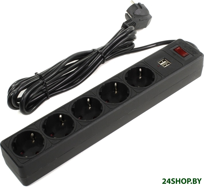 Сетевой фильтр SmartBuy SBSP-30U-K Сетевой фильтр SmartBuy SBSP-30U-K