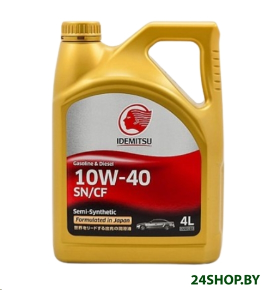 Моторное масло Idemitsu 10W-40 SN/CF 4л Моторное масло Idemitsu 10W-40 SN/CF 4л