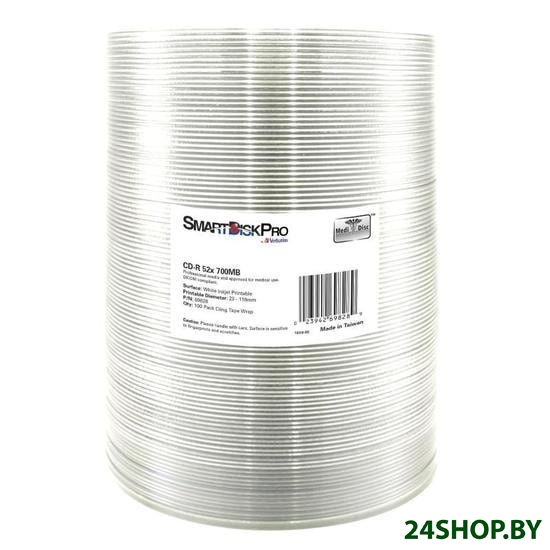 Диски SmartDisk 700Mb 52x Printable bulk (100 шт., 23-118 мм) (69828) Диски SmartDisk 700Mb 52x Printable bulk (100 шт., 23-118 мм) (69828)