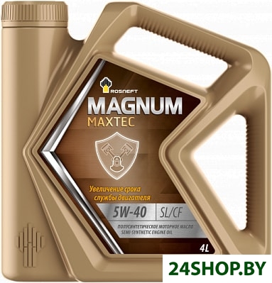 Моторное масло Роснефть Magnum Maxtec 5W-40 4л Моторное масло Роснефть Magnum Maxtec 5W-40 4л