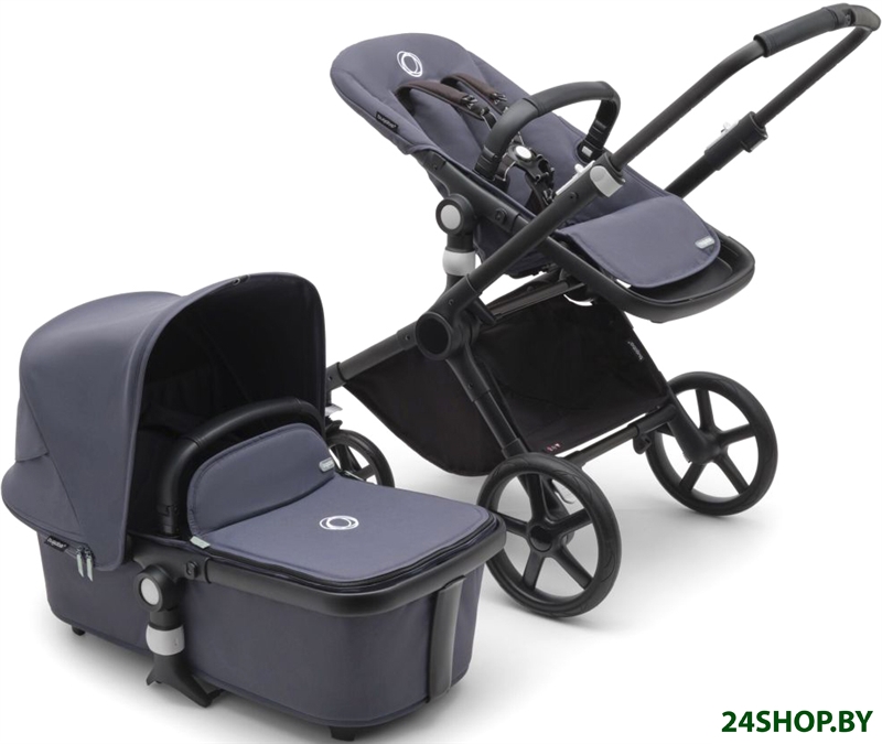 Универсальная коляска Bugaboo Fox Cub (2 в 1, black/stormy blue) Универсальная коляска Bugaboo Fox Cub (2 в 1, black/stormy blue)