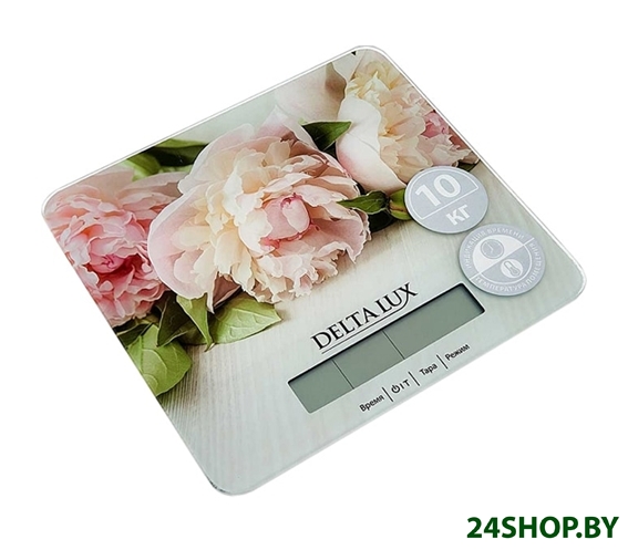 Кухонные весы Delta Lux DE-006KE (цветы) Кухонные весы Delta Lux DE-006KE (цветы)