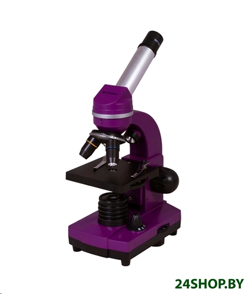 Детский микроскоп Bresser Junior Biolux SEL 40–1600x 74321 (фиолетовый) Детский микроскоп Bresser Junior Biolux SEL 40–1600x 74321 (фиолетовый)