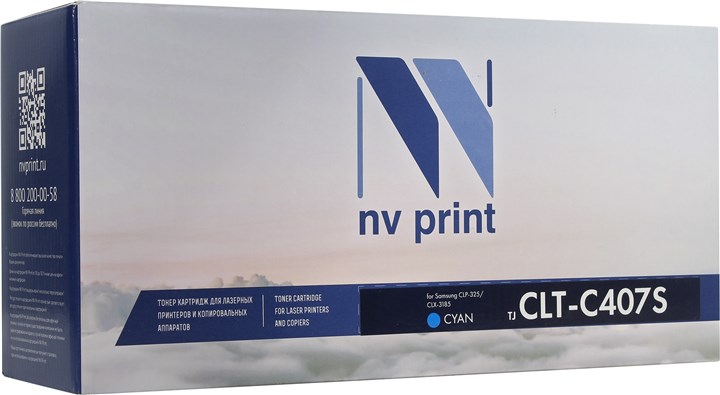 Картридж NV Print CLT-C407S Cyan Картридж NV Print CLT-C407S Cyan