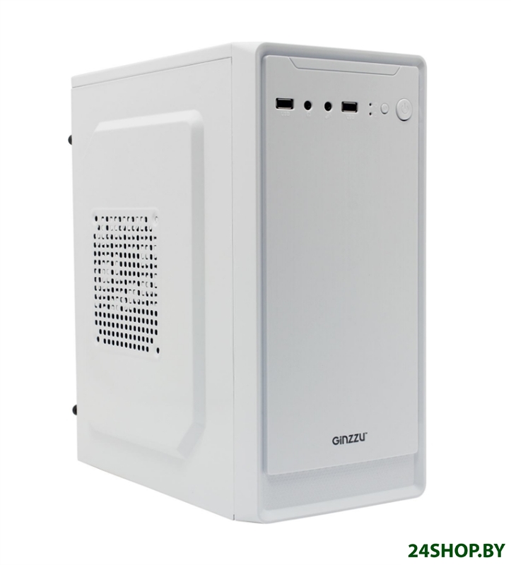 Корпус Ginzzu B185 (без БП) (белый) Корпус Ginzzu B185 (без БП) (белый)