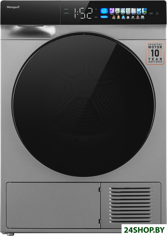 Сушильная машина Weissgauff WD 998 Heat Pump Full Touch Silver Сушильная машина Weissgauff WD 998 Heat Pump Full Touch Silver