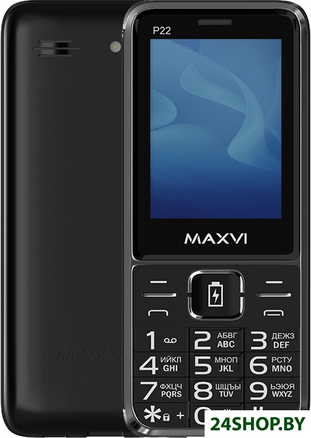 Кнопочный телефон Maxvi P22 (черный) Кнопочный телефон Maxvi P22 (черный)