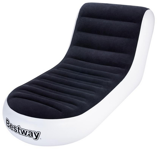 Надувной шезлонг Bestway 75064 (черный/белый) Надувной шезлонг Bestway 75064 (черный/белый)