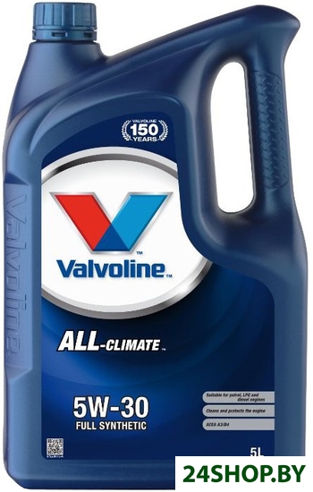 Моторное масло Valvoline All-Climate 5W-30 5л Моторное масло Valvoline All-Climate 5W-30 5л