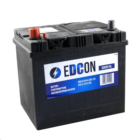 Автомобильный аккумулятор EDCON DC60510L (60 А·ч) Автомобильный аккумулятор EDCON DC60510L (60 А·ч)