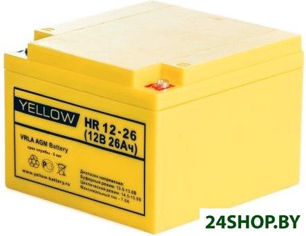 Аккумулятор для ИБП Yellow HR 12-26 Аккумулятор для ИБП Yellow HR 12-26