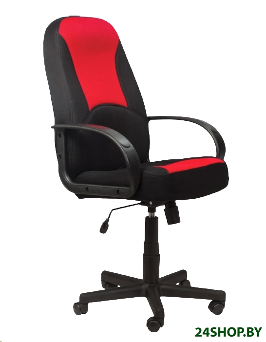 Кресло Brabix City EX-512 (ткань, черный/красный) Кресло Brabix City EX-512 (ткань, черный/красный)