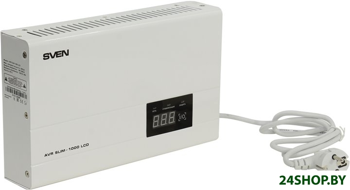 Стабилизатор напряжения SVEN SLIM-1000 LCD Стабилизатор напряжения SVEN SLIM-1000 LCD