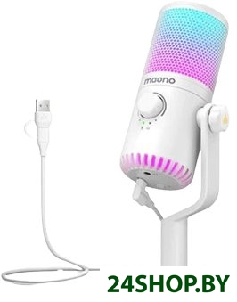 Проводной микрофон Maono DM30 RGB (белый) Проводной микрофон Maono DM30 RGB (белый)