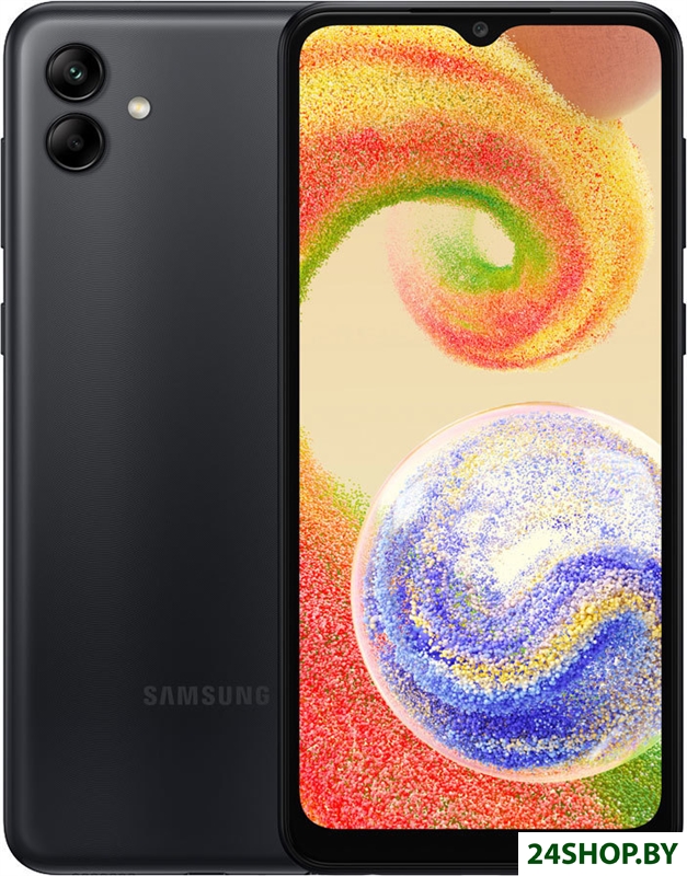 Смартфон Samsung Galaxy A04 SM-A045F/DS 4GB/32GB (черный) Смартфон Samsung Galaxy A04 SM-A045F/DS 4GB/32GB (черный)