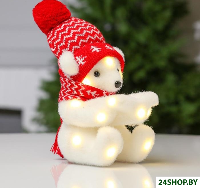 Кукла Luazon Медведь в красной шапочке и шарфе 4843986 Кукла Luazon Медведь в красной шапочке и шарфе 4843986