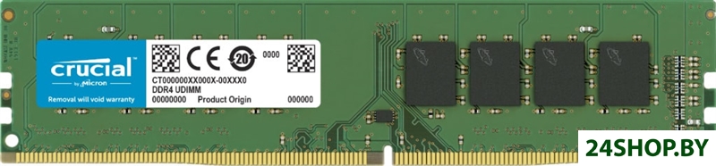 Оперативная память Crucial Basics 16ГБ DDR4 3200 МГц CB16GU3200 Оперативная память Crucial Basics 16ГБ DDR4 3200 МГц CB16GU3200