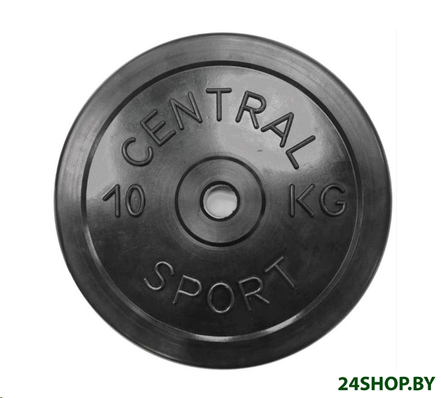 Диск обрезиненный Central Sport 10 кг (26 мм) Диск обрезиненный Central Sport 10 кг (26 мм)