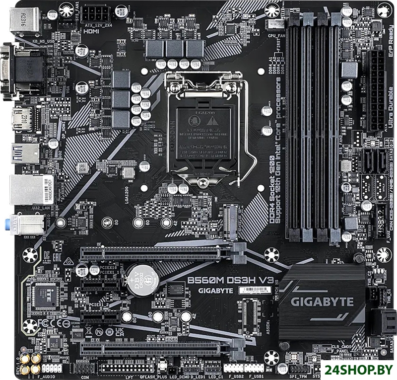 Материнская плата Gigabyte B560M DS3H V3 (rev. 1.0) Материнская плата Gigabyte B560M DS3H V3 (rev. 1.0)