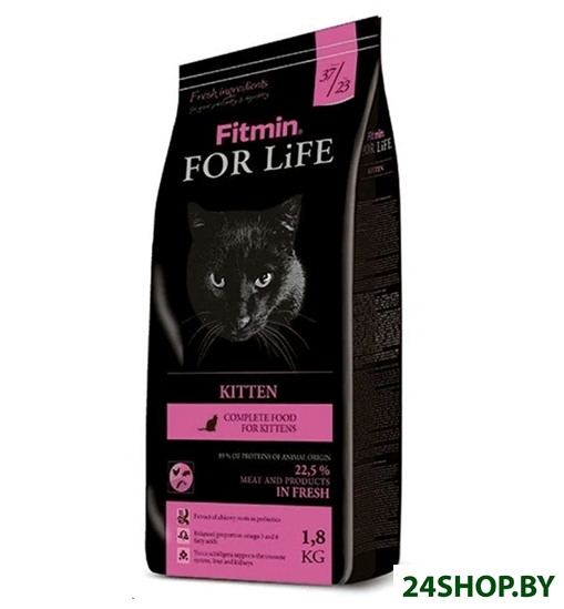 Сухой корм для кошек Fitmin For Life Kitten (1,8 кг) Сухой корм для кошек Fitmin For Life Kitten (1,8 кг)