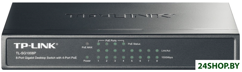 Коммутатор TP-LINK TL-SG1008P Коммутатор TP-LINK TL-SG1008P