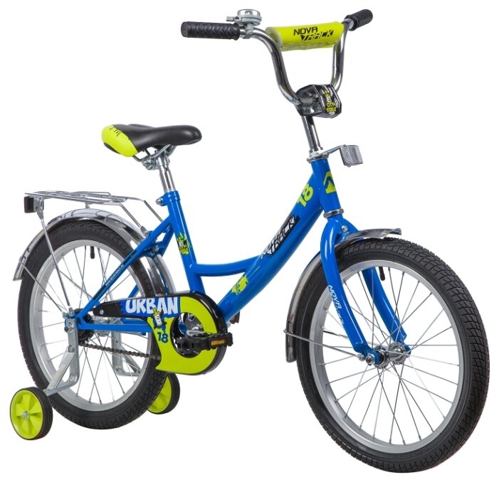 Детский велосипед Novatrack Urban 18 (синий/желтый, 2019) Детский велосипед Novatrack Urban 18 (синий/желтый, 2019)