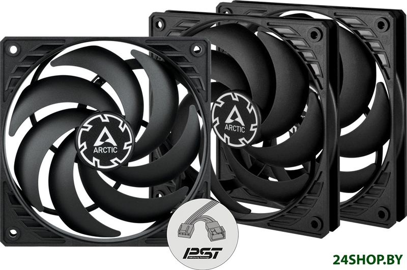 Комплект вентиляторов для корпуса Arctic P12 Slim PWM PST 3 PCS Value Pack ACFAN00275A Комплект вентиляторов для корпуса Arctic P12 Slim PWM PST 3 PCS Value Pack ACFAN00275A