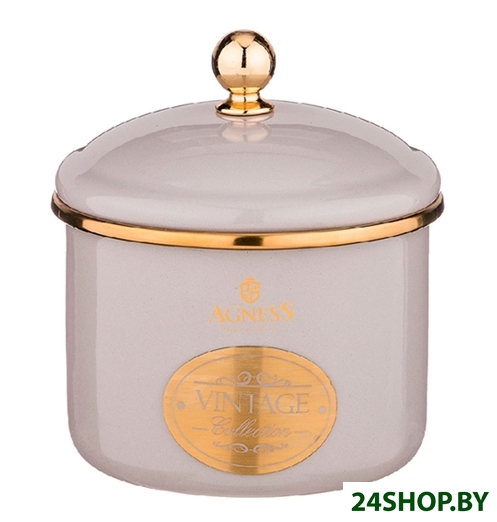 Емкость для хранения Agness 950-304 (дымчатый) Емкость для хранения Agness 950-304 (дымчатый)