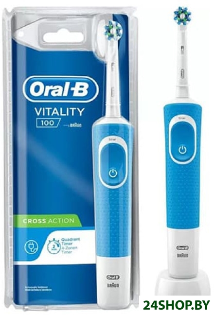 Электрическая зубная щетка Oral-B Vitality 100 CLS (голубой) Электрическая зубная щетка Oral-B Vitality 100 CLS (голубой)