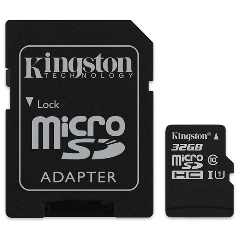 Карта памяти Kingston microSDHC 32Gb Class10 SDCS/32GB + adapter Карта памяти Kingston microSDHC 32Gb Class10 SDCS/32GB + adapter