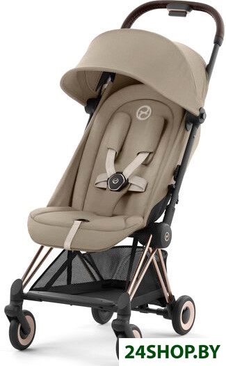 Коляска прогулочная «книга» Cybex Coya (cozy beige/rosegold frame) Коляска прогулочная «книга» Cybex Coya (cozy beige/rosegold frame)