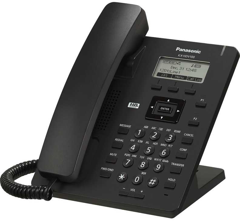 Проводной телефон Panasonic KX-HDV100RUB (черный) Проводной телефон Panasonic KX-HDV100RUB (черный)