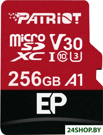 Карта памяти Patriot microSDXC EP Series PEF256GEP31MCX 256GB (с адаптером) Карта памяти Patriot microSDXC EP Series PEF256GEP31MCX 256GB (с адаптером)