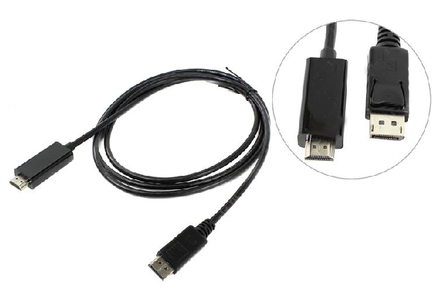 Кабель DisplayPort - HDMI VCOM 1.8м (CG494-B-1.8M) Кабель DisplayPort - HDMI VCOM 1.8м (CG494-B-1.8M)