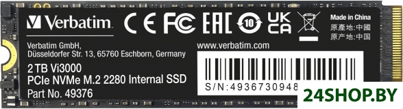SSD Verbatim Vi3000 2TB 49376 SSD Verbatim Vi3000 2TB 49376