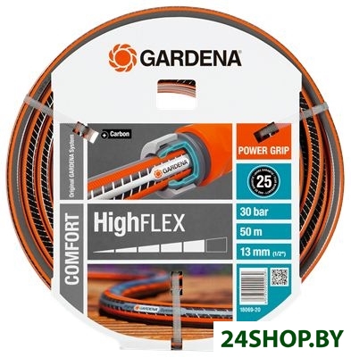 Шланг поливочный GARDENA HighFLEX 1/2 50 м (18069-20.000.00) Шланг поливочный GARDENA HighFLEX 1/2 50 м (18069-20.000.00)